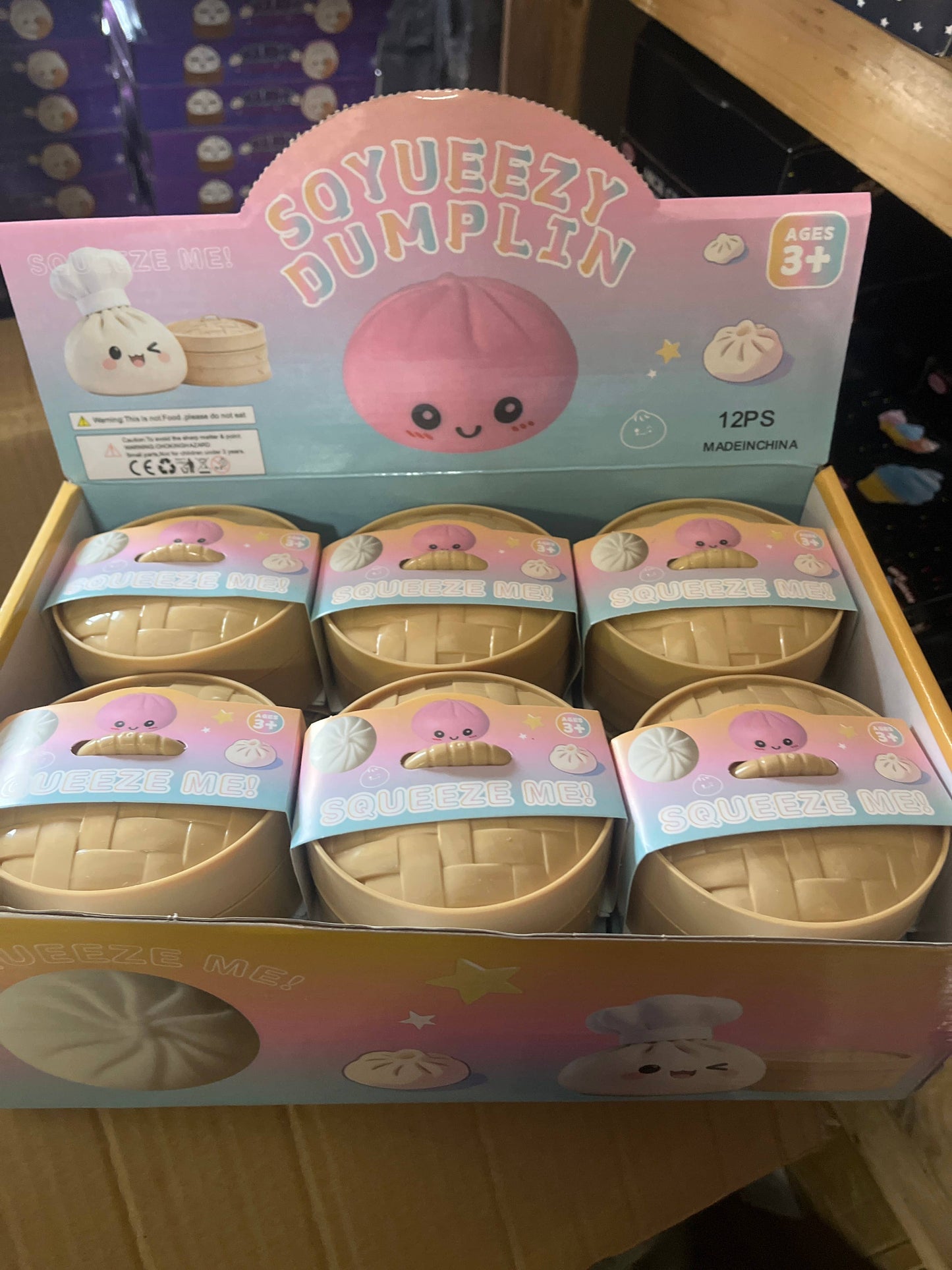 Squishy Solid Color Dumplings Toy; Trending; HOT; Bun