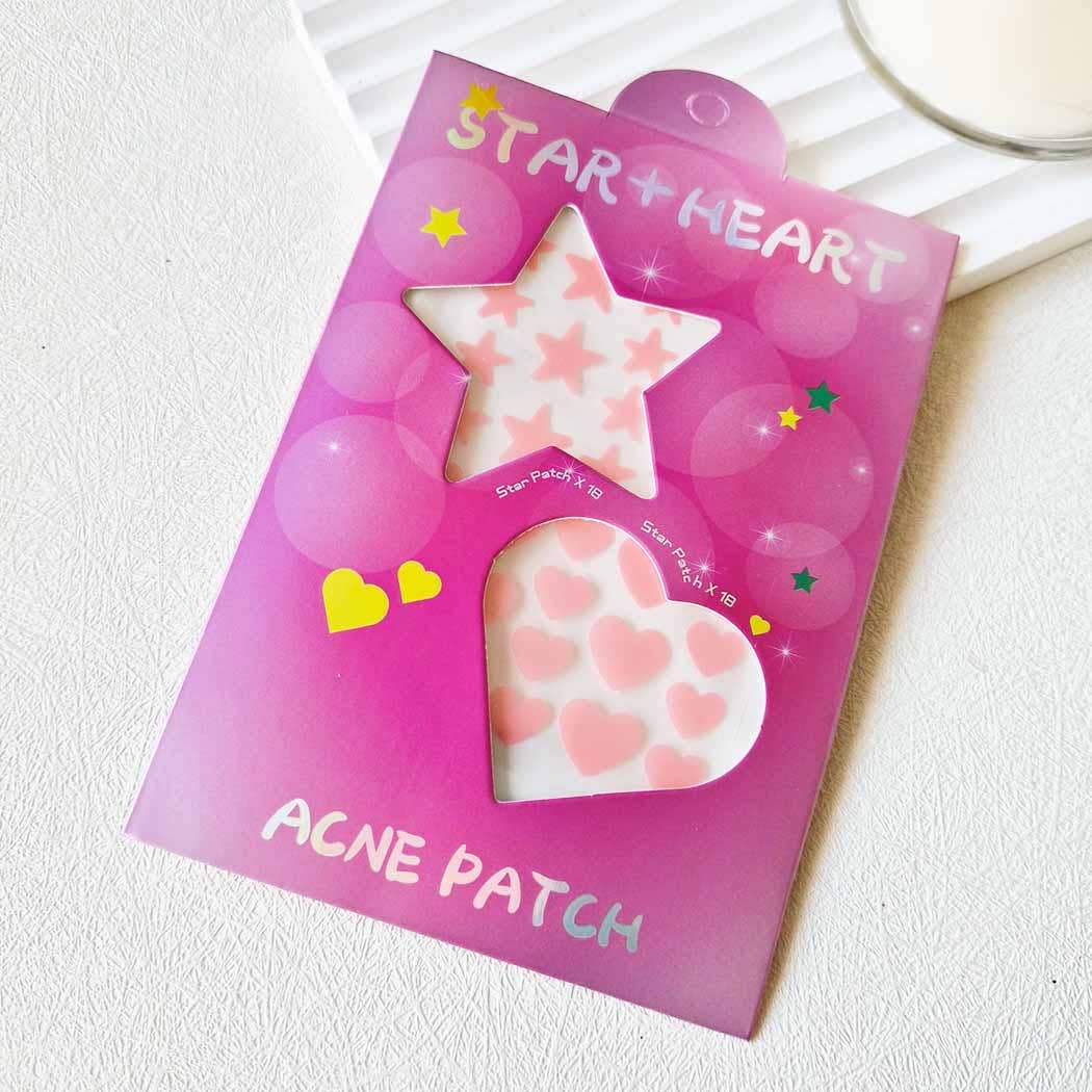 Star and Heart Acne Spot Treatment Patch