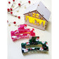 Santa Print Rectangle Christmas Hair Claw
