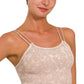 Washed Ribbed Seamless Double Strap Brami