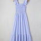 Plaid Square Neck Fit-and-flared Vacation Sundress (S-XL)