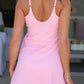 Plus Solid Color Slim Tank Dress with Athletic Shorts (S-4X)