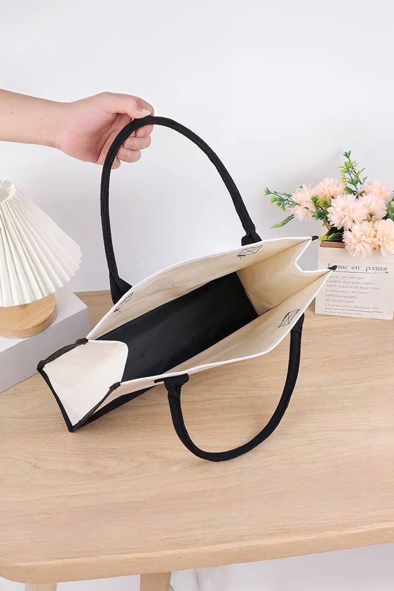 Large Capacity Canvas Shopper Tote Bag