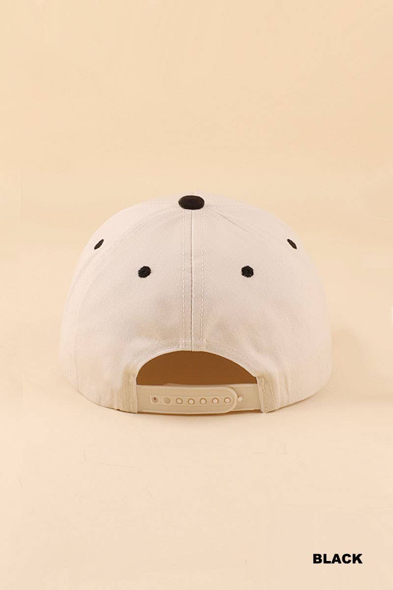 Put It On My Mom's Tab Two Tone Snapback Hat