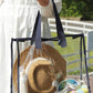 Black Outline Clear Pvc Storage Tote Bag
