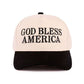 God Bless America Two-tone Canvas Cotton Cap