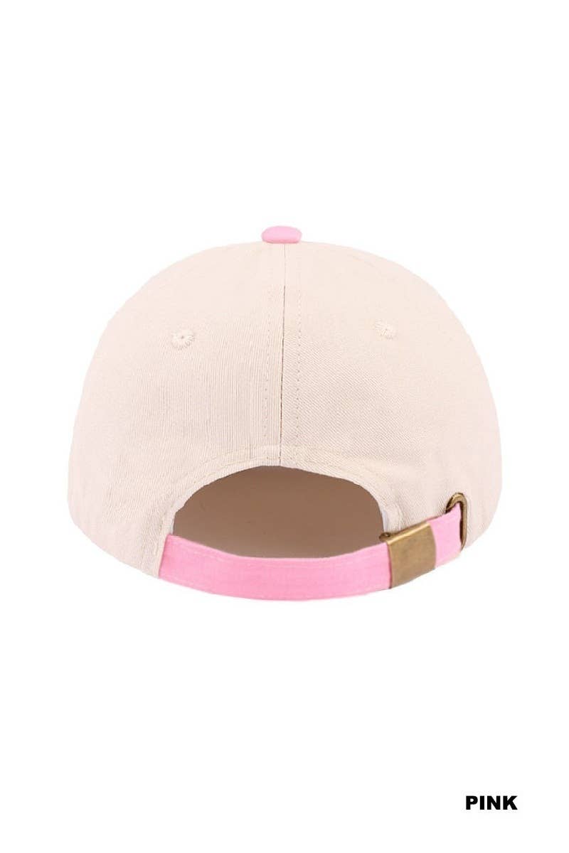 God Bless America Two-tone Canvas Cotton Cap