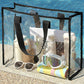 Black Outline Clear Pvc Storage Tote Bag