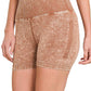 Stone Washed Seamless High Waisted Shorts
