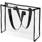 Black Outline Clear Pvc Storage Tote Bag