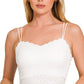 Seamless Lace Bralette With Bra Pads