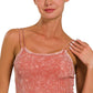 Washed Ribbed Seamless Double Strap Brami