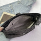 Distressed Faux Leather Crossbody Messenger Bag