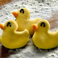 Mini rubber duckie dog treats