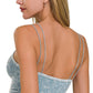 Washed Ribbed Seamless Double Strap Brami
