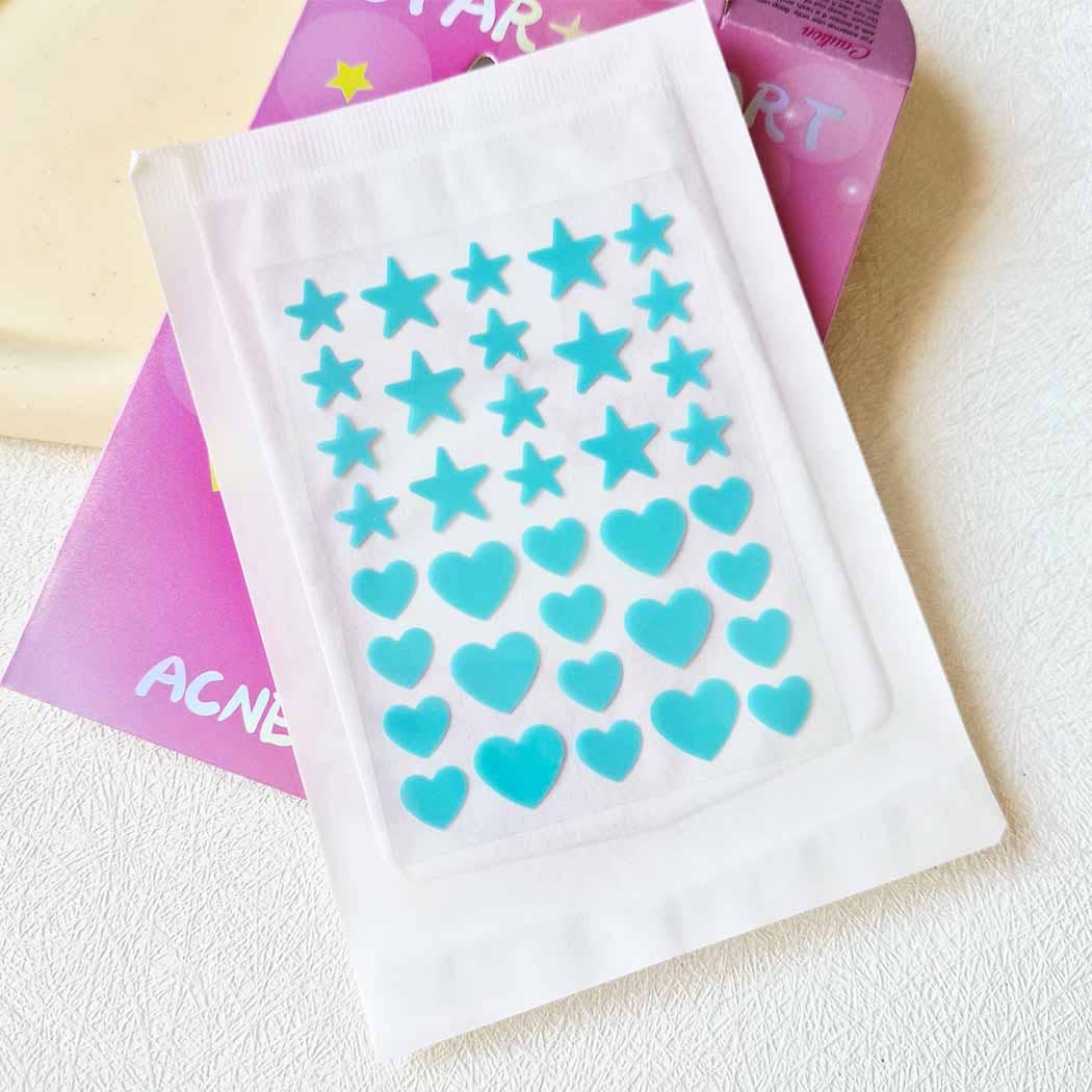 Star and Heart Acne Spot Treatment Patch