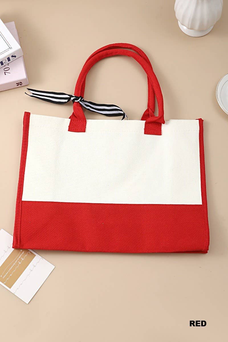 Large Capacity Canvas Shopper Tote Bag